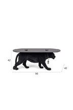 Table basse sculpture panthère