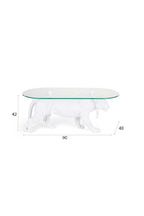 Table basse sculpture panthère
