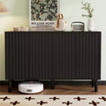 Whisen Minimalist 4-Door Storage Cabinet with Adjustable Shelves