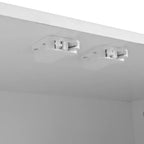 Meuble de rangement minimaliste à 4 portes avec étagères réglables