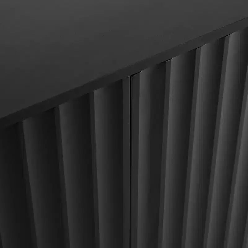 Meuble de rangement minimaliste à 4 portes avec étagères réglables