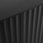 Meuble de rangement minimaliste à 4 portes avec étagères réglables