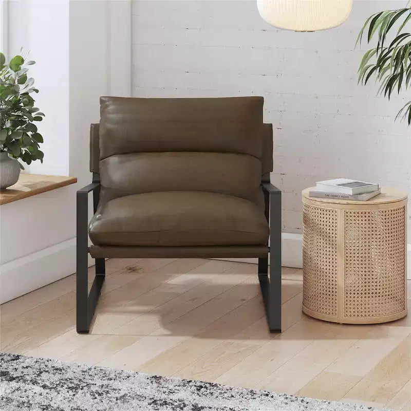 Fauteuil d'appoint Gatsby en tissu capitonné