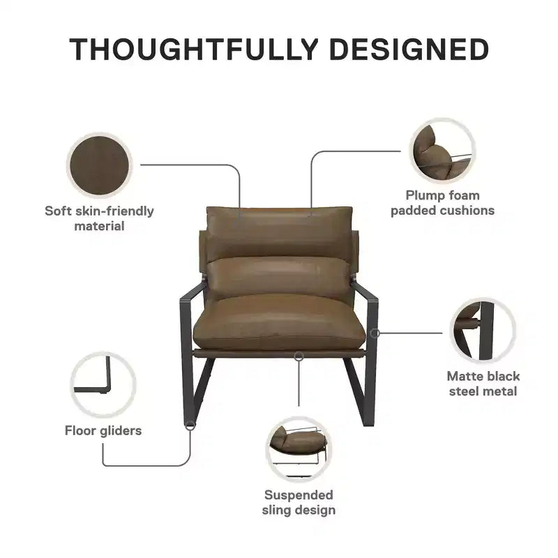 Fauteuil d'appoint Gatsby en tissu capitonné