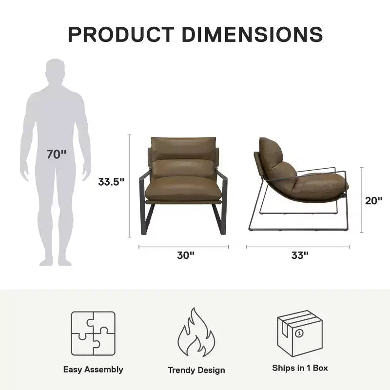 Fauteuil d'appoint Gatsby en tissu capitonné