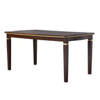 Ensemble de salle à manger 6 pièces avec 4 chaises et un banc, table de 152 cm, pour salle à manger à domicile