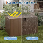 Boîte de rangement de terrasse de 130 gallons, coffre de rangement extérieur verrouillable avec couvercle, bac de rangement extérieur toutes saisons avec poignées latérales pour mobilier de jardin
