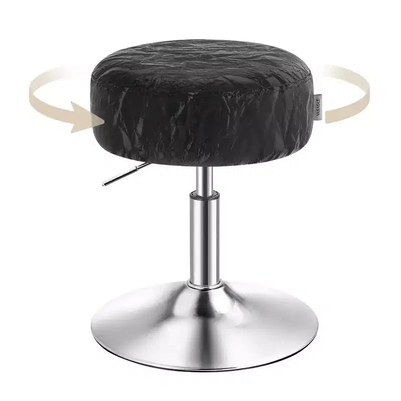 Tabouret de coiffeuse réglable, chaise de coiffeuse, pivotant à 360°, revêtement en PU, coussin épais