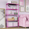 59'' Pink 5-Tier Storage Shelves with Adjustable Tier Height
