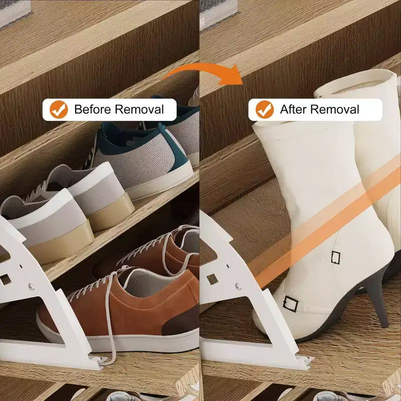 Meuble à chaussures avec 3 tiroirs basculants, meuble cannelé moderne avec étagères réglables, organisateur de chaussures autoportant en bois
