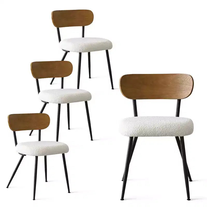 Ensemble de salle à manger rond 5 pièces pour 4 personnes, table et chaises de cuisine modernes, mobilier de salle à manger pour petits espaces, cadre en bois et métal