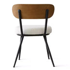 Ensemble de salle à manger rond 5 pièces pour 4 personnes, table et chaises de cuisine modernes, mobilier de salle à manger pour petits espaces, cadre en bois et métal