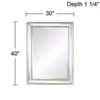 Miroirs Muraux Perlés Lot de 2