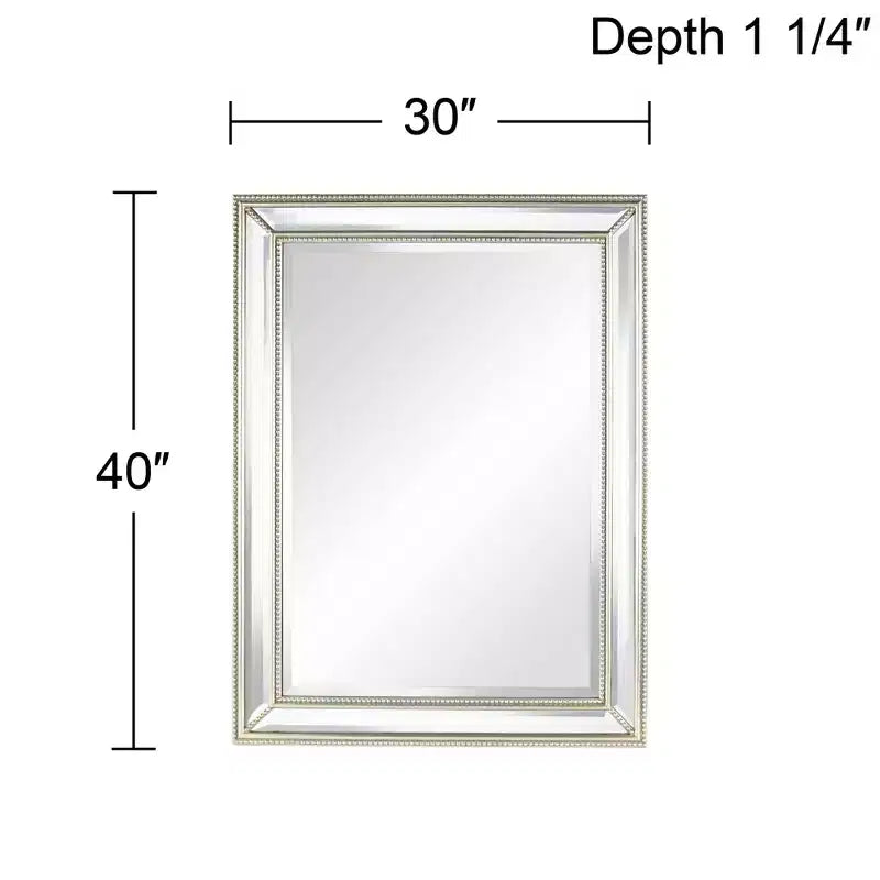 Miroirs Muraux Perlés Lot de 2