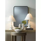 Lot de 2 miroirs rectangulaires à bords arrondis Soren Black 24 x 34