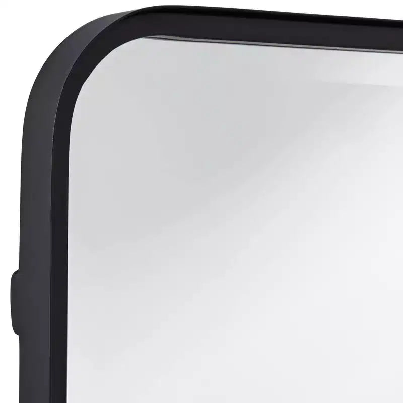 Lot de 2 miroirs rectangulaires à bords arrondis Soren Black 24 x 34