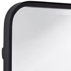 Lot de 2 miroirs rectangulaires à bords arrondis Soren Black 24 x 34
