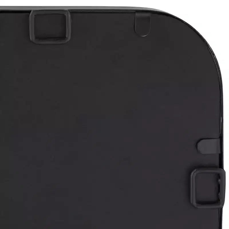 Lot de 2 miroirs rectangulaires à bords arrondis Soren Black 24 x 34
