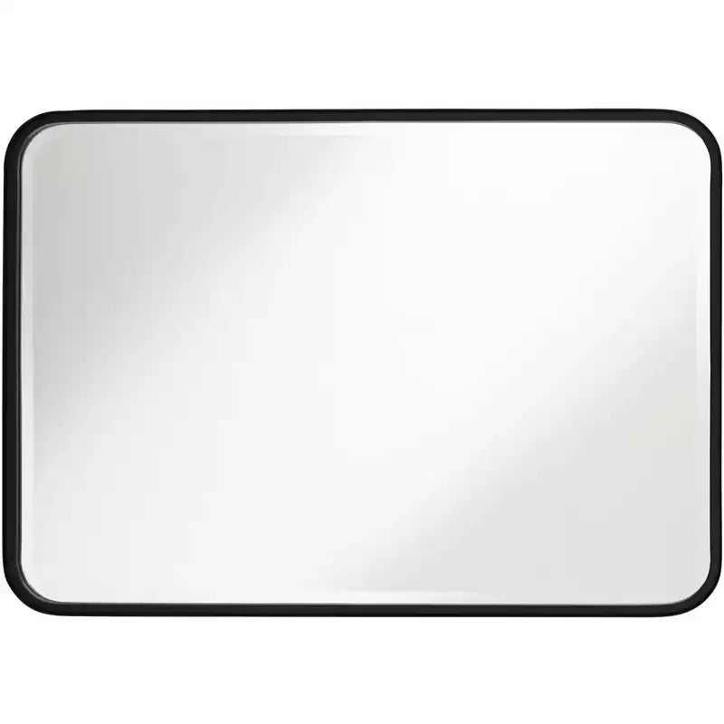 Lot de 2 miroirs rectangulaires à bords arrondis Soren Black 24 x 34
