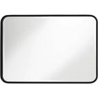 Lot de 2 miroirs rectangulaires à bords arrondis Soren Black 24 x 34