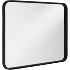 Lot de 2 miroirs rectangulaires à bords arrondis Soren Black 24 x 34