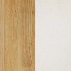 Tabouret de bar hauteur comptoir Gracie : Bois massif, revêtement en lin, capacité de 136 kg