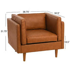 Fauteuil Atley marron