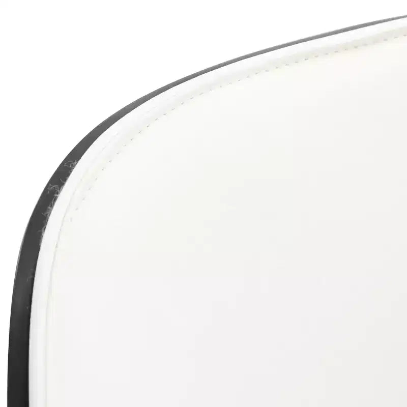 Lot de 4 chaises de salle à manger modernes avec assise en cuir PU, velours ou daim et piètement en acier blanc