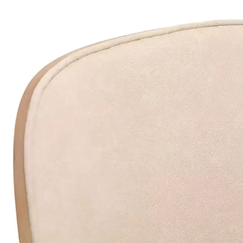 Lot de 4 chaises de salle à manger modernes avec assise en cuir PU, velours ou daim et piètement en acier blanc