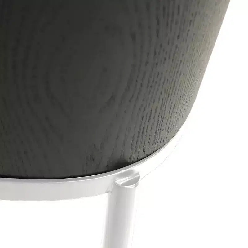 Lot de 4 chaises de salle à manger modernes avec assise en cuir PU, velours ou daim et piètement en acier blanc