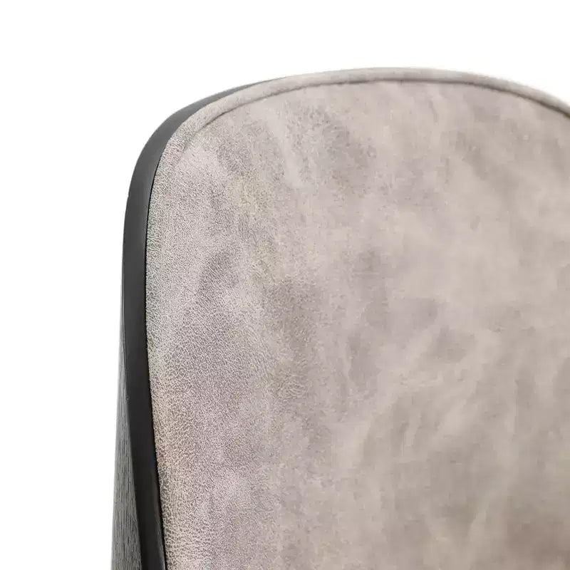 Lot de 4 chaises de salle à manger modernes avec assise en cuir PU, velours ou daim et piètement en acier blanc