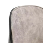Lot de 4 chaises de salle à manger modernes avec assise en cuir PU, velours ou daim et piètement en acier blanc