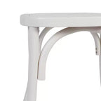 Chaises de salle à manger empilables de qualité commerciale en bois massif Brooklyn avec dossier orné - Lot de 2