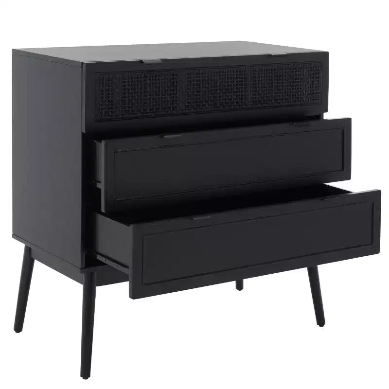 Commode Baisley à 3 tiroirs en rotin