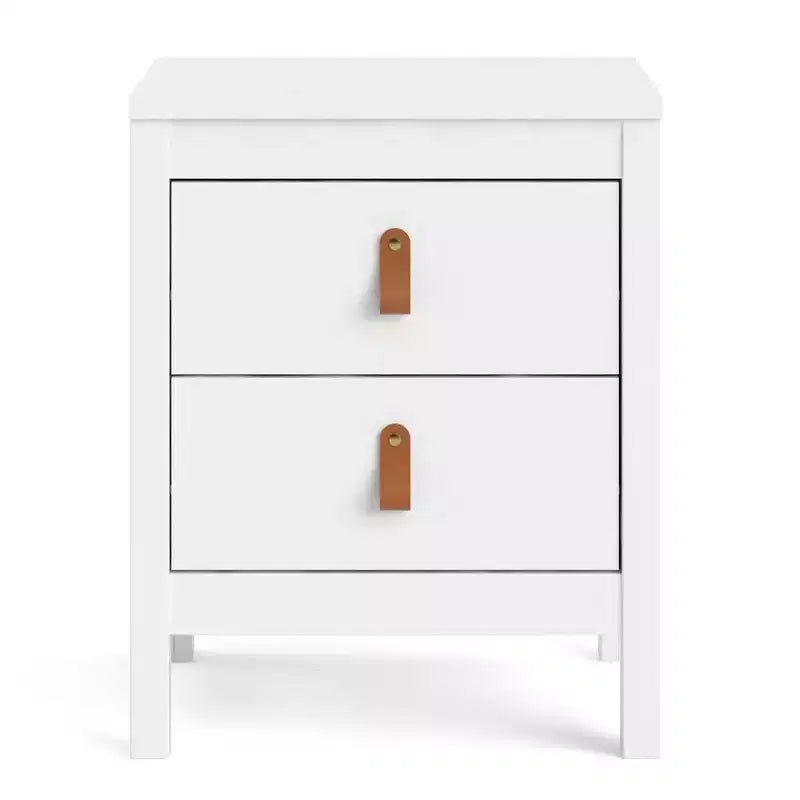 Tvilum, Madrid 2 Drawer Nightstand, White