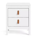 Tvilum, Madrid 2 Drawer Nightstand, White