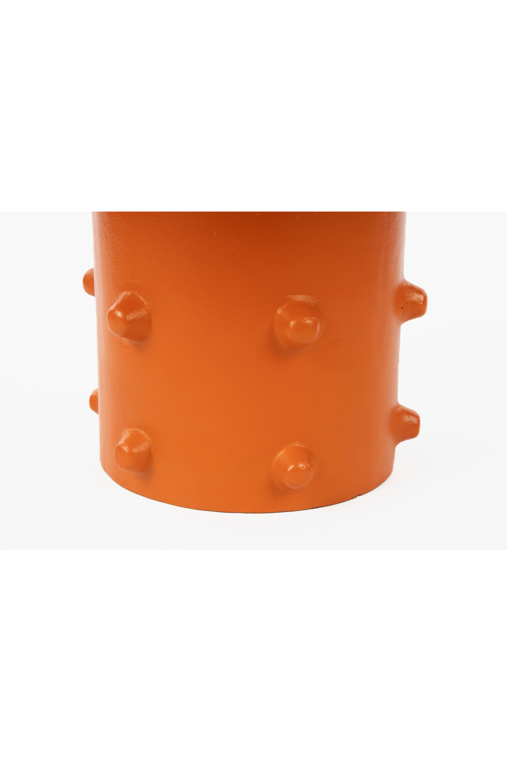 Table basse ronde orange