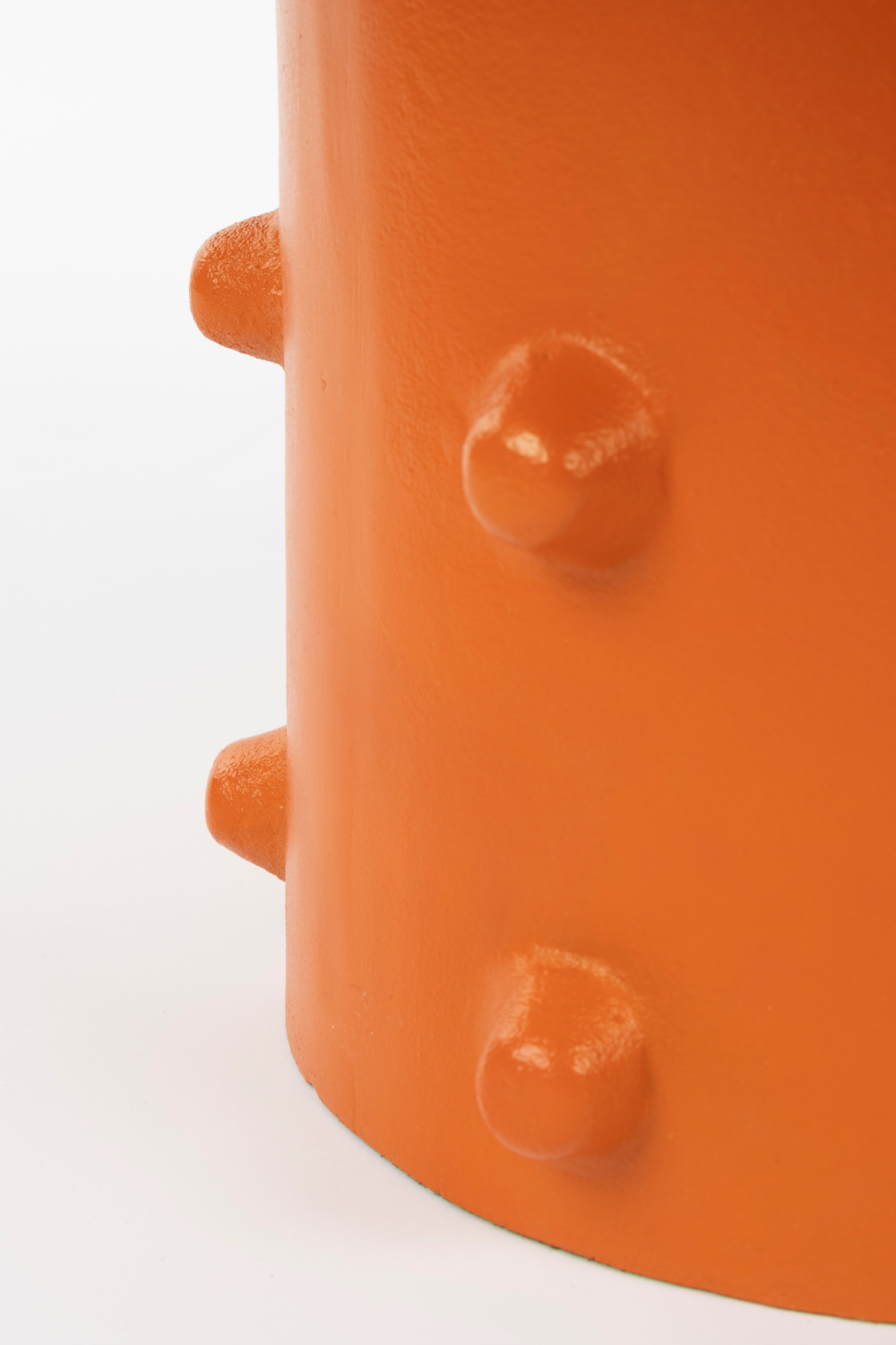 Table basse ronde orange