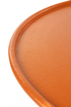 Table basse ronde orange