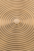 Table à manger ronde dorée