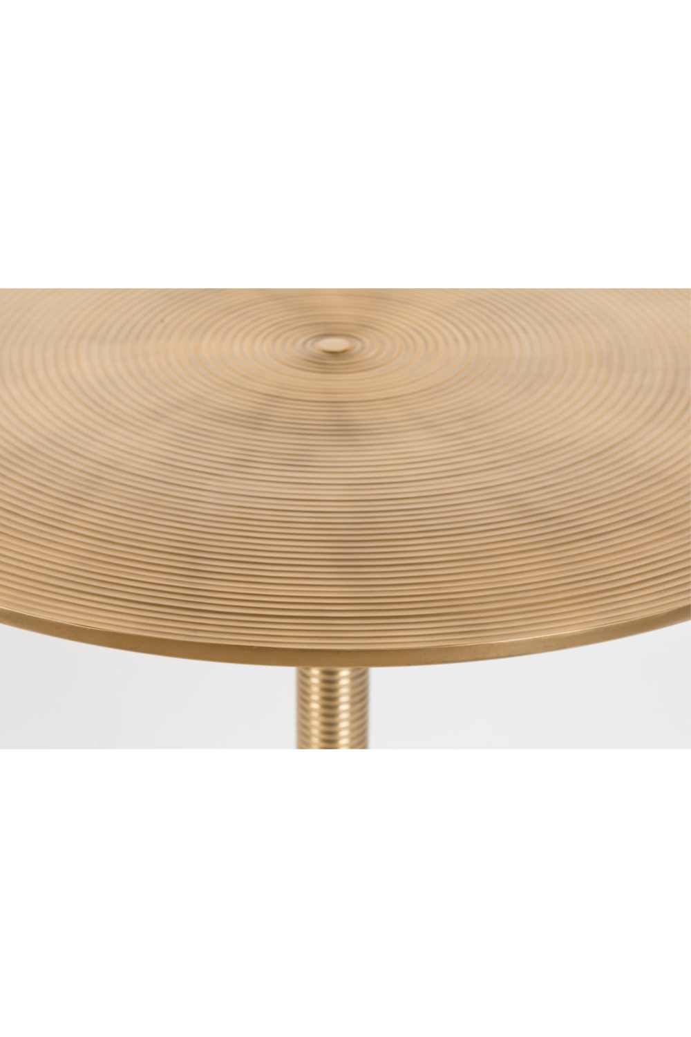 Table à manger ronde dorée