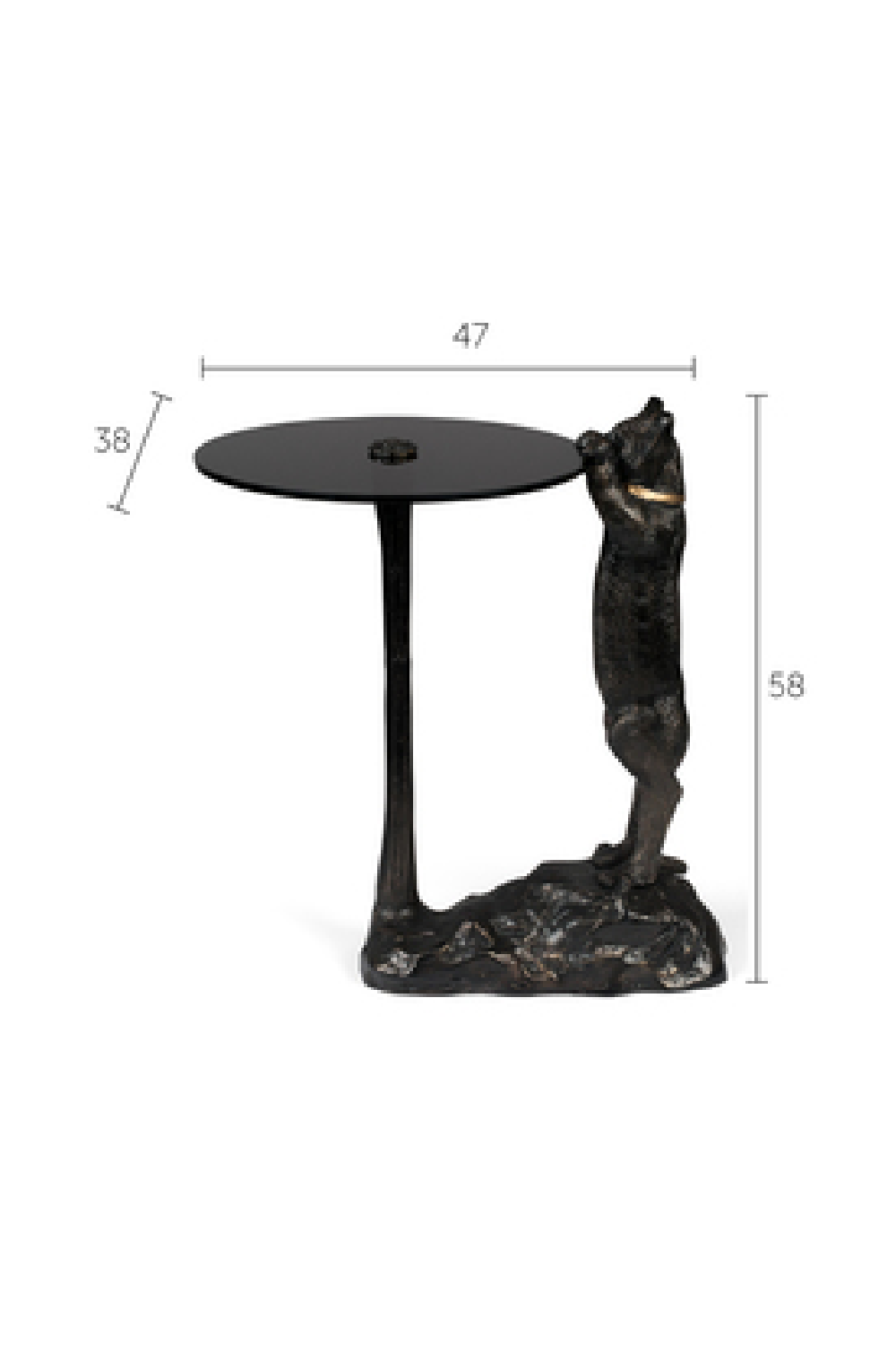 Table d'appoint Black Panther