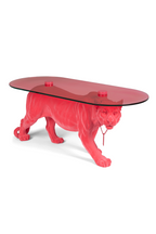 Table basse sculpture panthère
