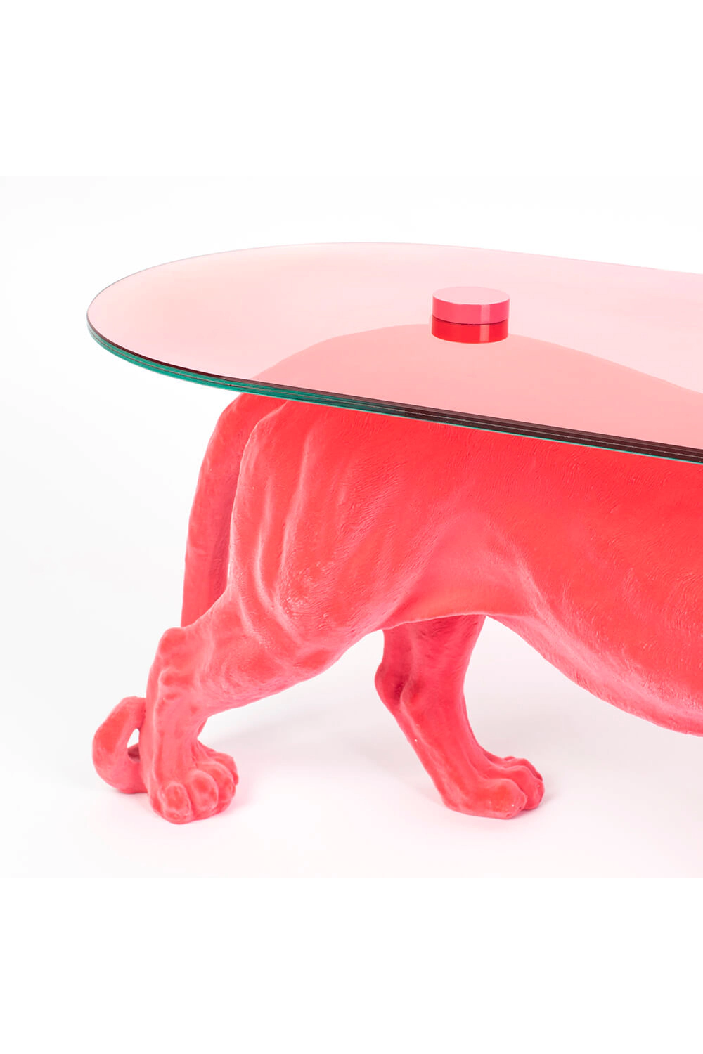 Table basse sculpture panthère