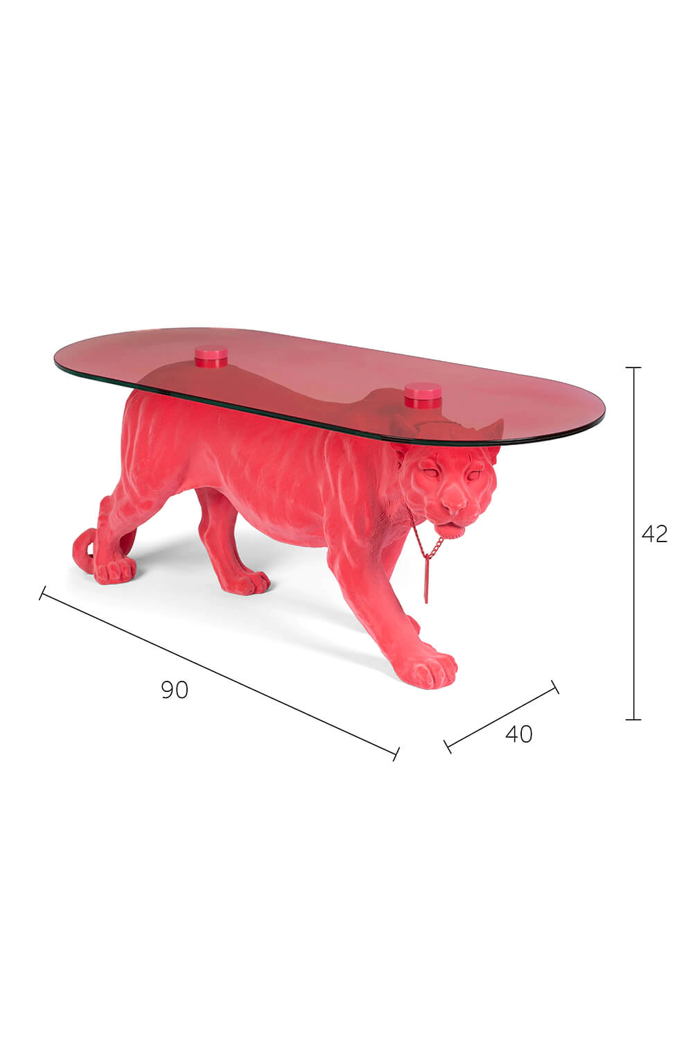 Table basse sculpture panthère