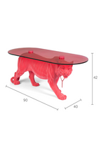 Table basse sculpture panthère