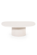 Table basse en aluminium blanc