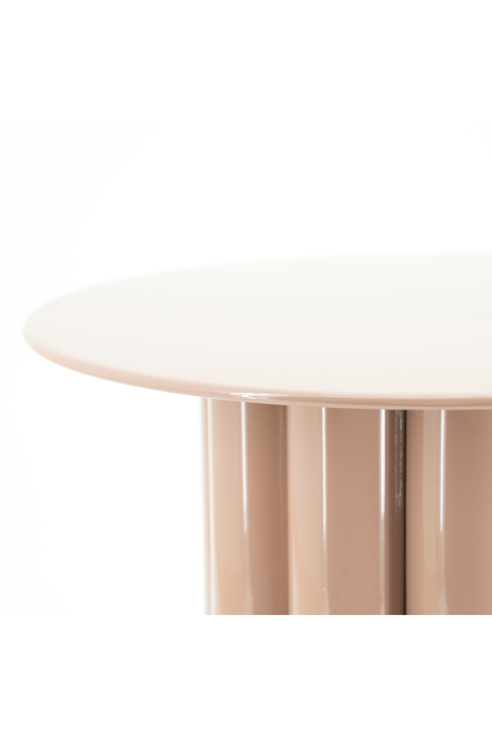 Table d'appoint ronde en métal