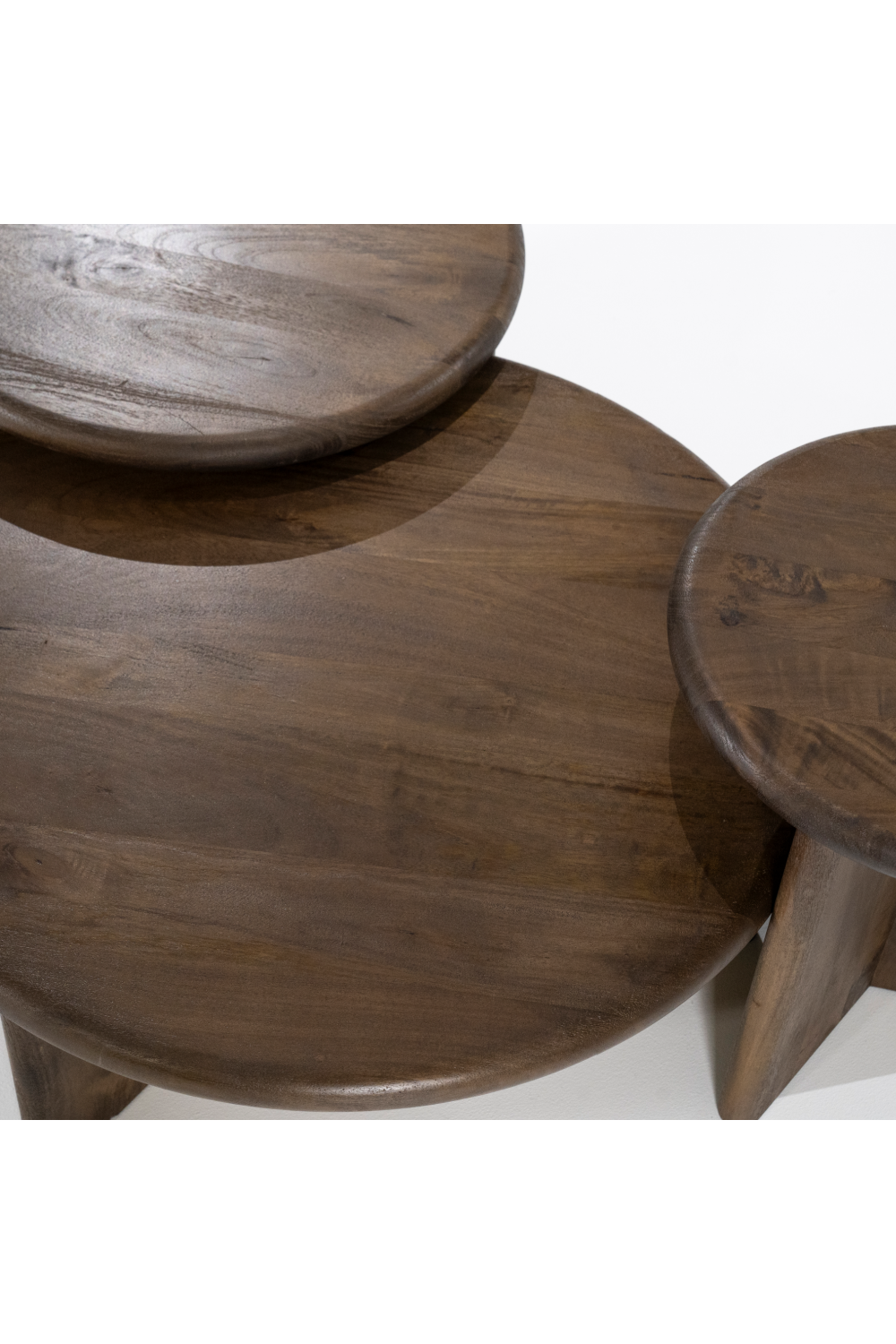 Table basse ronde en bois S