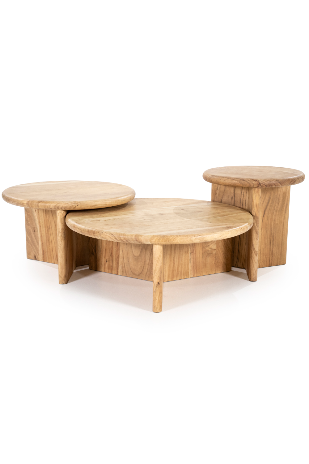 Table Basse Ronde en Bois L